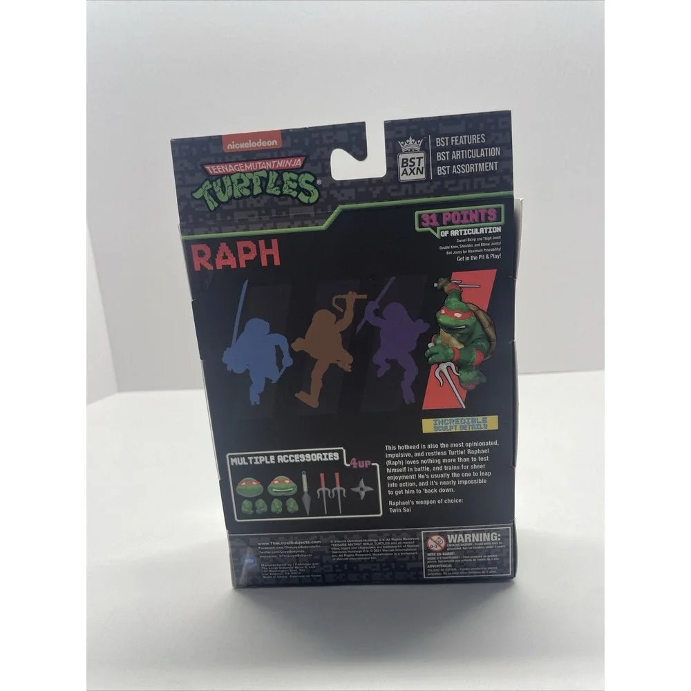 Nickelodeon Raph Teenage Mutant Ninja Turtles Arcade BST AXN Exclusive Figure - Picture 3 of 5